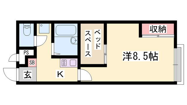 兵庫県小野市王子町 葉多駅 1K アパート 賃貸物件詳細
