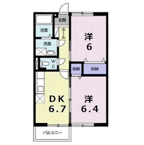 岡山県笠岡市美の浜 笠岡駅 2DK アパート 賃貸物件詳細