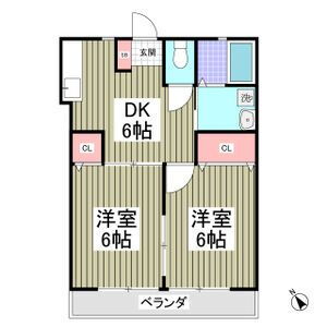 栃木県下野市小金井１ 小金井駅 2DK アパート 賃貸物件詳細