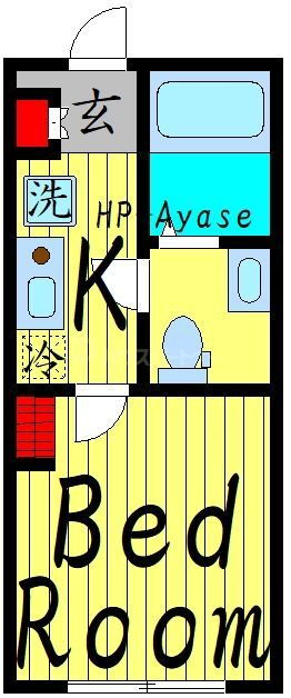 東京都足立区綾瀬２ 綾瀬駅 1K マンション 賃貸物件詳細