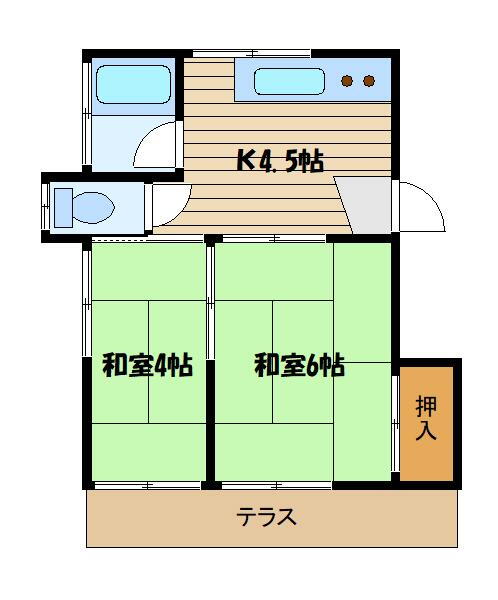 東京都西東京市東町１ 保谷駅 2K アパート 賃貸物件詳細