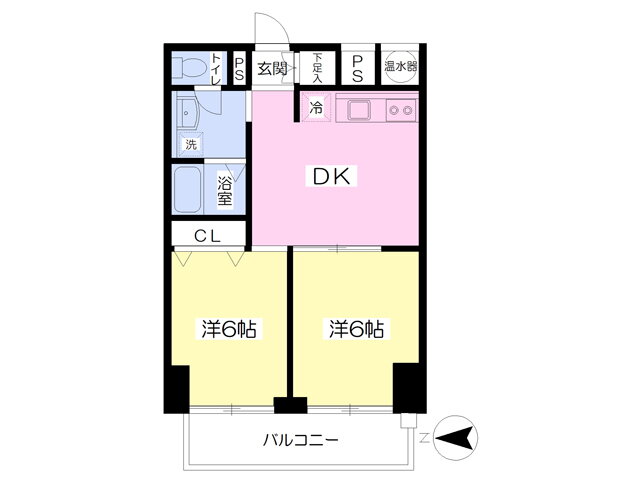 スナン１１７ 9階 2DK 賃貸物件詳細