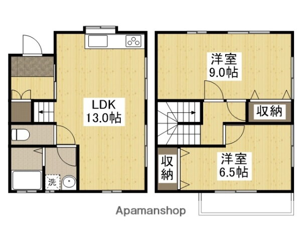 兵庫県姫路市三条町２ 亀山駅 2LDK アパート 賃貸物件詳細