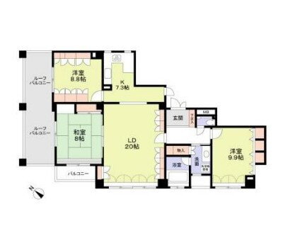 東京都大田区田園調布本町 沼部駅 3LDK マンション 賃貸物件詳細