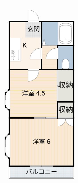 愛知県安城市美園町１ 東刈谷駅 2K アパート 賃貸物件詳細