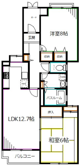 東京都練馬区関町南１ 上石神井駅 2LDK マンション 賃貸物件詳細