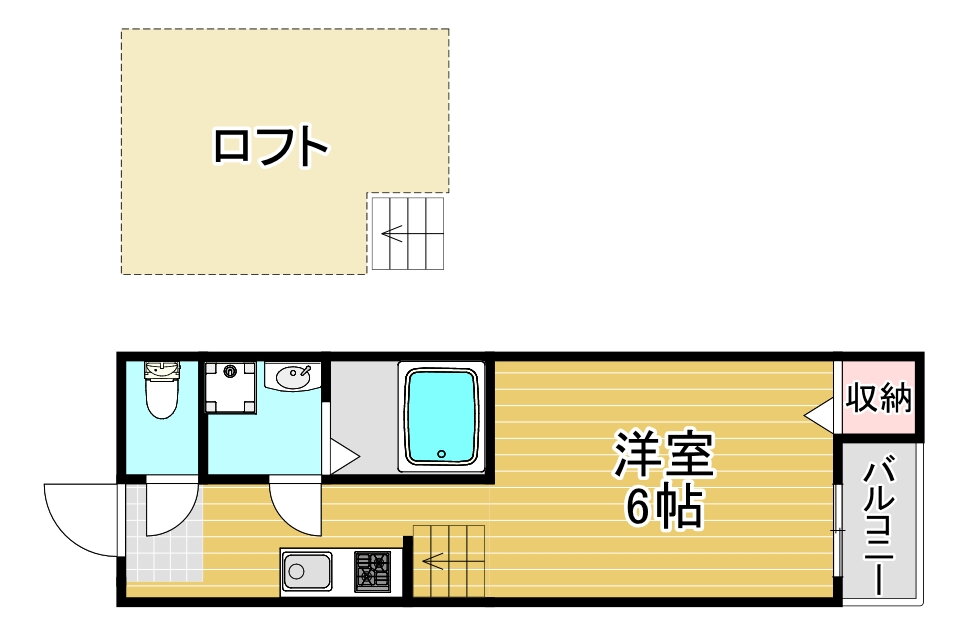 大阪府大阪市西淀川区野里１ 塚本駅 1K アパート 賃貸物件詳細