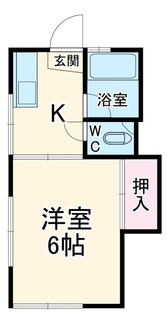 第２中里シオン 2階 1K 賃貸物件詳細