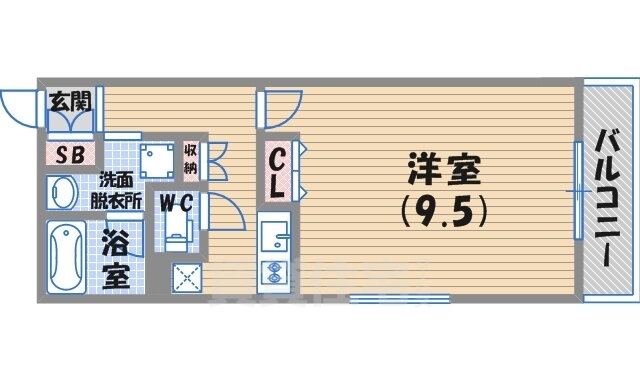 兵庫県西宮市段上町２ 甲東園駅 1K マンション 賃貸物件詳細
