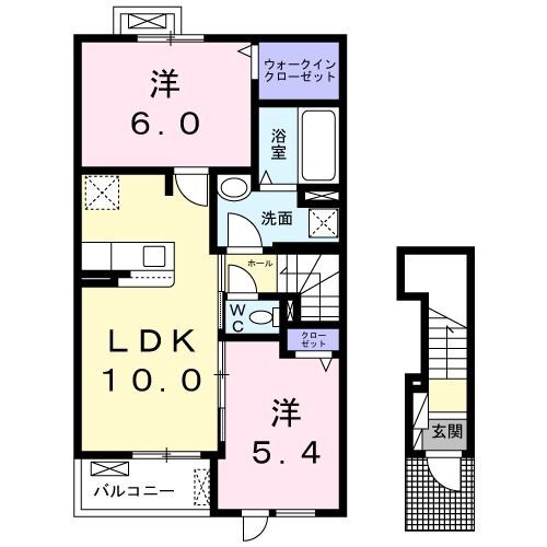 茨城県牛久市刈谷町２ 牛久駅 2LDK アパート 賃貸物件詳細