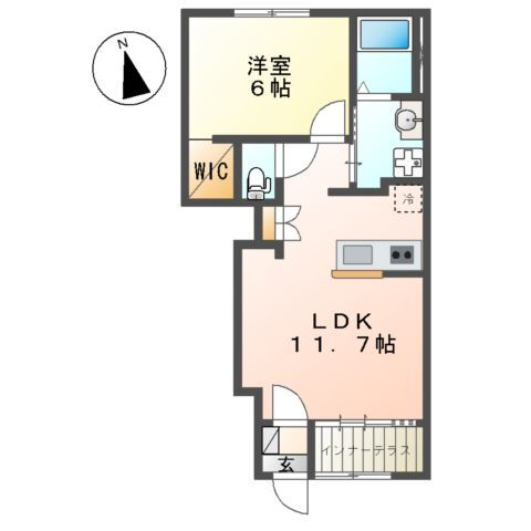 神奈川県海老名市中新田５ 社家駅 1LDK アパート 賃貸物件詳細