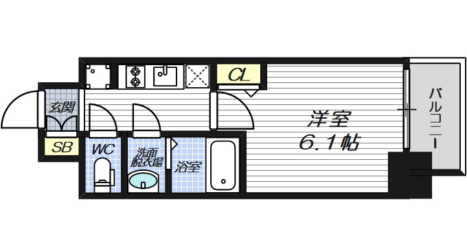 大阪府大阪市西淀川区姫里１ 姫島駅 1K マンション 賃貸物件詳細