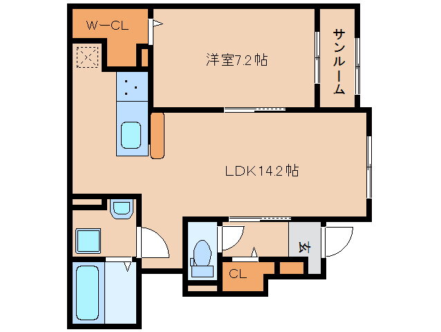 奈良県奈良市北永井町 奈良駅 1LDK アパート 賃貸物件詳細