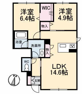 広島県福山市千田町３ 横尾駅 2LDK アパート 賃貸物件詳細