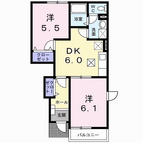 群馬県渋川市渋川 渋川駅 2DK アパート 賃貸物件詳細