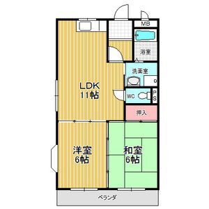 クリアサイト横吹ＩＩ 1階 2LDK 賃貸物件詳細
