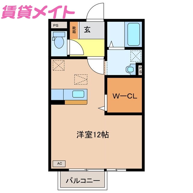 マルカート松阪 1階 ワンルーム 賃貸物件詳細