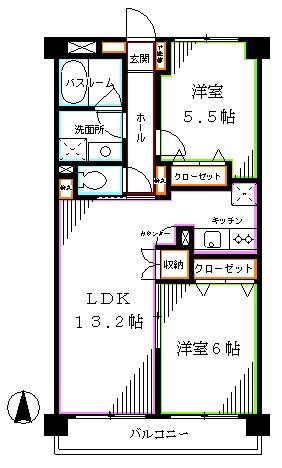 東京都杉並区和田１ 中野富士見町駅 2LDK マンション 賃貸物件詳細
