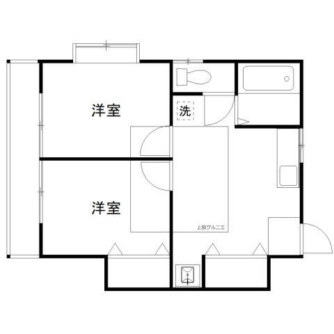 栄ハイツ 2階 2DK 賃貸物件詳細