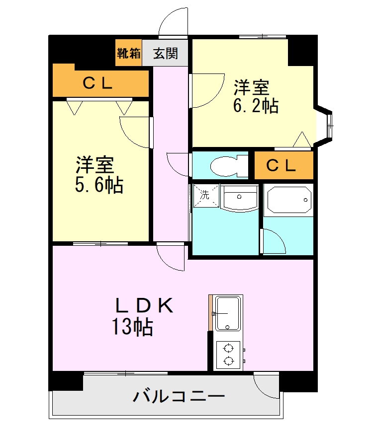 熊本県菊池郡大津町大字室 肥後大津駅 2LDK マンション 賃貸物件詳細