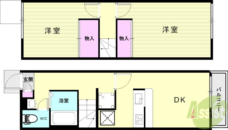 兵庫県神戸市西区水谷２ 明石駅 2DK アパート 賃貸物件詳細