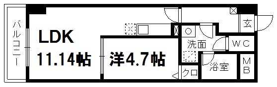 サウスコート 7階 1LDK 賃貸物件詳細
