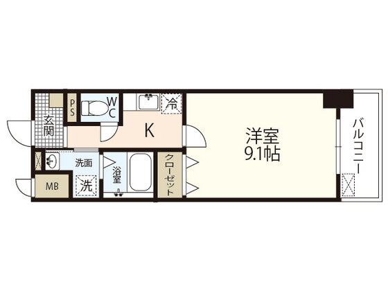 広島県広島市西区中広町３ 横川駅 1K マンション 賃貸物件詳細