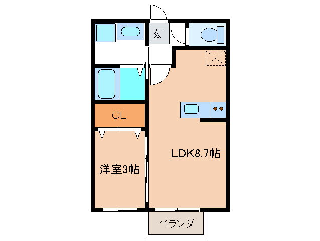 福岡県福岡市西区今宿２ 今宿駅 1LDK アパート 賃貸物件詳細