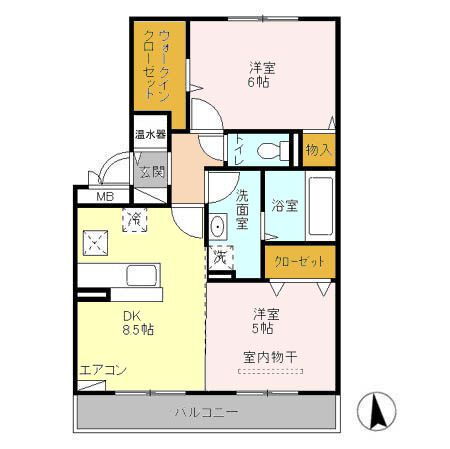 新潟県新発田市富塚町１ 西新発田駅 2DK アパート 賃貸物件詳細