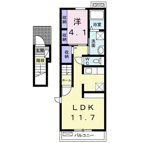 和歌山県御坊市名屋 西御坊駅 1LDK アパート 賃貸物件詳細