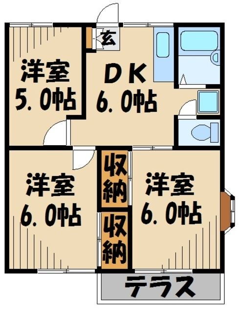 埼玉県川口市戸塚鋏町 戸塚安行駅 3DK アパート 賃貸物件詳細