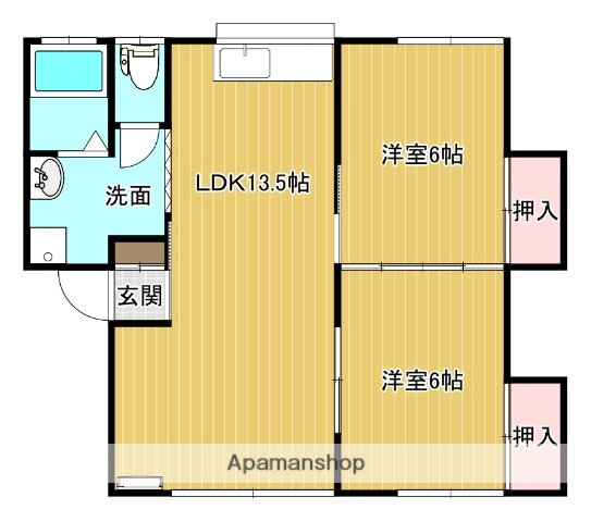 宮城県石巻市渡波字栄田 渡波駅 2LDK アパート 賃貸物件詳細