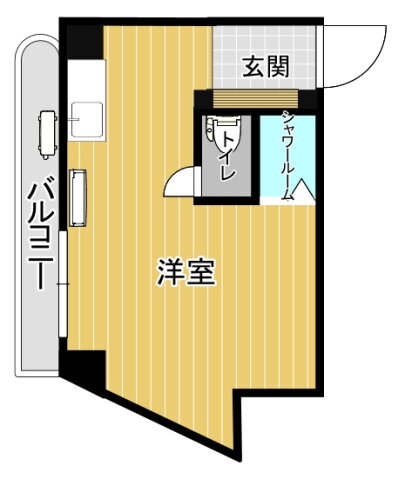 第２五十川ビル 3階 ワンルーム 賃貸物件詳細