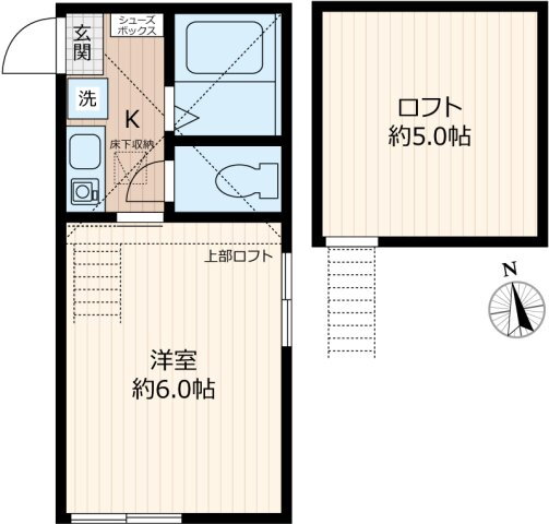 神奈川県川崎市川崎区小田４ 川崎駅 1K アパート 賃貸物件詳細