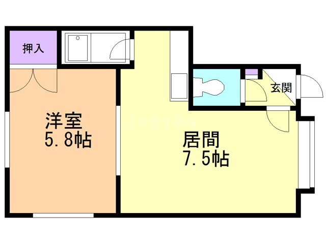 北海道札幌市白石区北郷三条４ 白石駅 1DK アパート 賃貸物件詳細