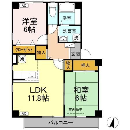 徳島県徳島市佐古二番町 徳島駅 2LDK アパート 賃貸物件詳細