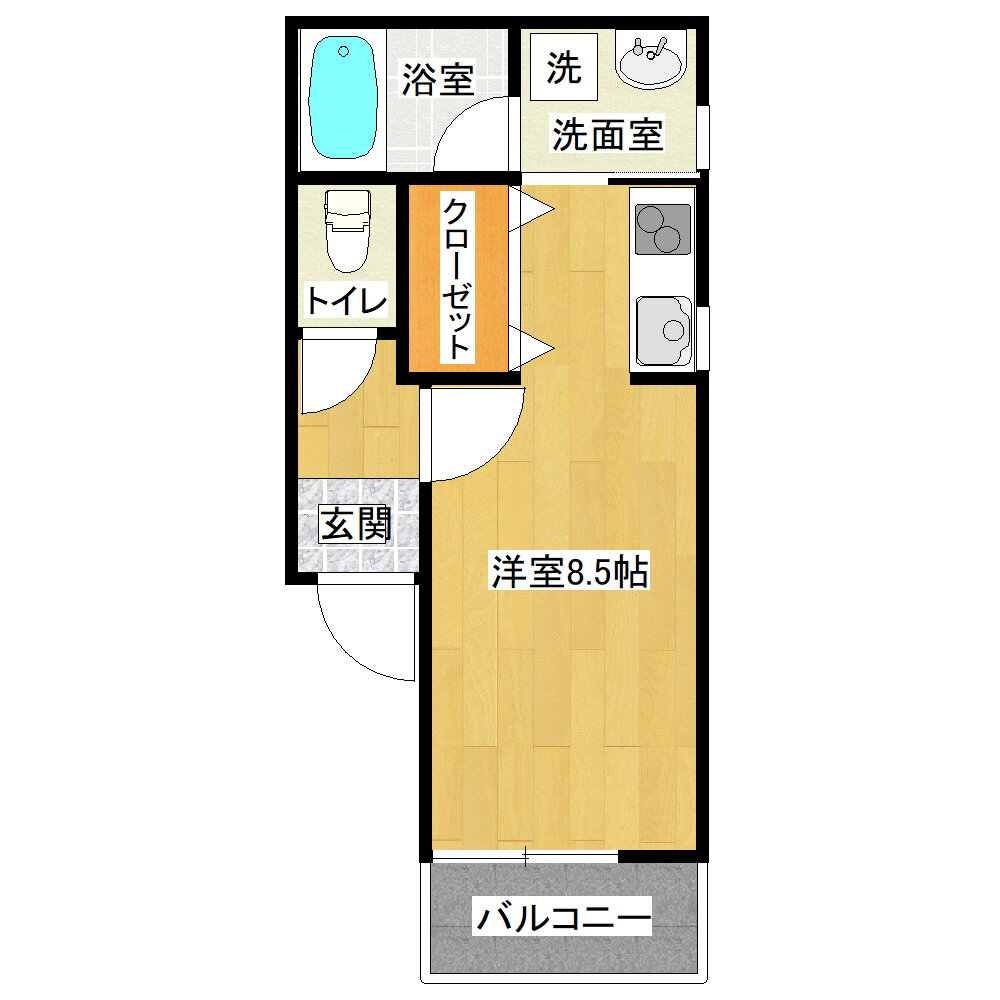 宮城県仙台市泉区黒松２ 黒松駅 ワンルーム アパート 賃貸物件詳細