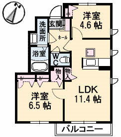 フェリーチェ柳井 1階 2LDK 賃貸物件詳細