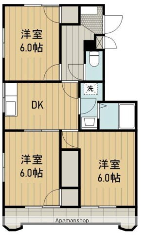 クレセント　ヤシロ 2階 3DK 賃貸物件詳細