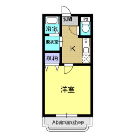 鹿児島県鹿児島市冷水町 1K マンション 賃貸物件詳細