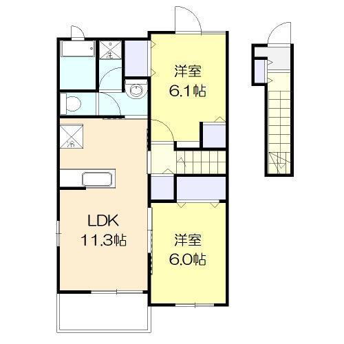 宮崎県宮崎市大字島之内 日向住吉駅 2LDK アパート 賃貸物件詳細