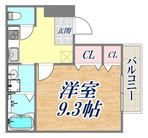 フジパレス大物公園３番館 3階 1K 賃貸物件詳細