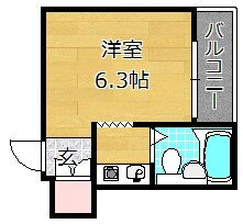 大阪府枚方市磯島茶屋町 御殿山駅 ワンルーム アパート 賃貸物件詳細