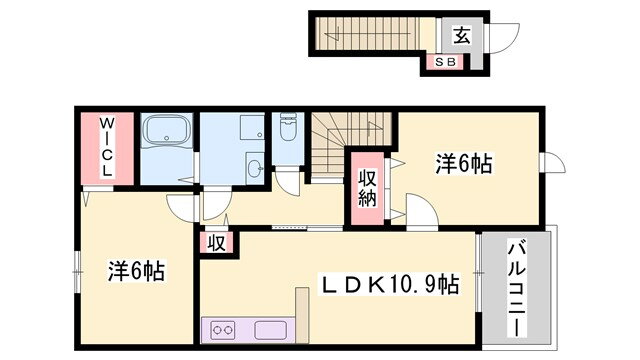 兵庫県加東市下滝野４ 滝野駅 2LDK アパート 賃貸物件詳細