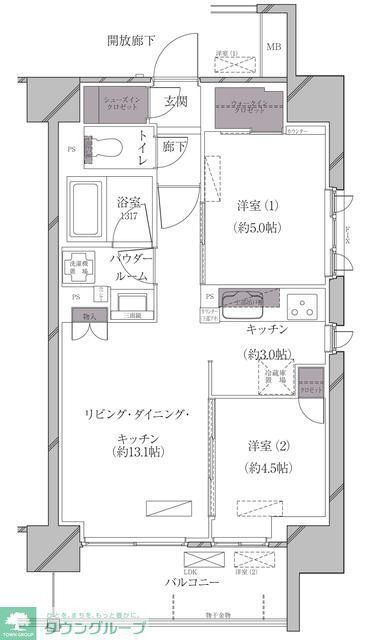 東京都港区海岸３ 田町駅 2LDK マンション 賃貸物件詳細