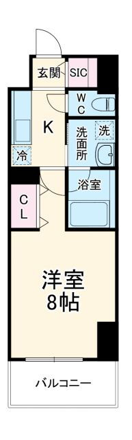 Ｃｅｎｔｒａｌ　Ｓ　砂山町 7階 1K 賃貸物件詳細