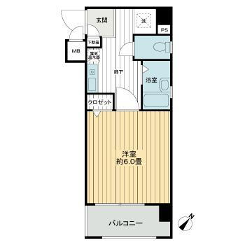 福岡県福岡市博多区下呉服町 呉服町駅 1K マンション 賃貸物件詳細
