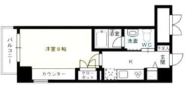 福岡県福岡市中央区高砂２ 薬院駅 1K マンション 賃貸物件詳細