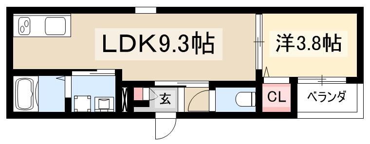 愛知県名古屋市中村区栄生町 栄生駅 1LDK アパート 賃貸物件詳細
