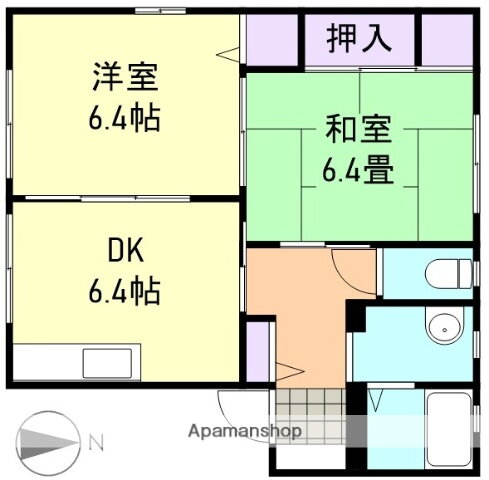岡山県都窪郡早島町早島 久々原駅 2DK アパート 賃貸物件詳細